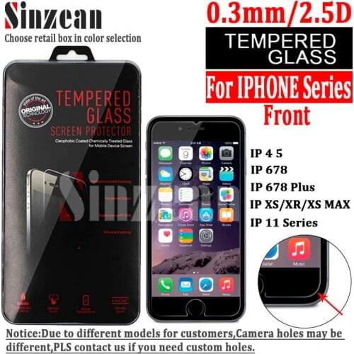 100PCS For iphone 12 pro/SE 2020/12 mini Tempered Glass for iphone 13 promax/11 PRO MAX/XS MAX/XR/678 Plus screen protector