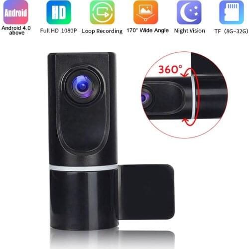 1080P HD Android USB Car DVR Camera With ADAS Function Video Recorder For Car 360 Rotating Car Electronic Accessories Dash Cam