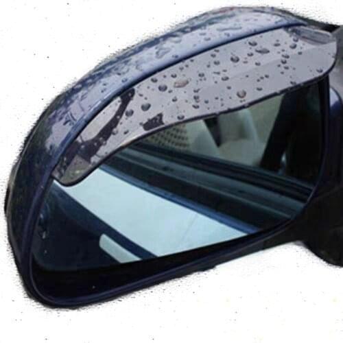 2pcs PVC Car Back Mirror Eyebrow Rain Cover sticker For Subaru Forester Outback Legacy Impreza XV BRZ Tribeca Trezia