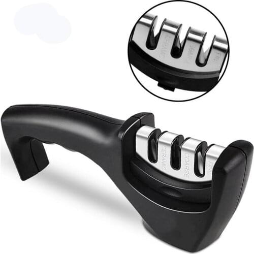 Knife Sharpener 3 Stages Professional Kitchen Sharpening Stone Grinder knives Whetstone Tungsten Diamond Ceramic Sharpener Tool