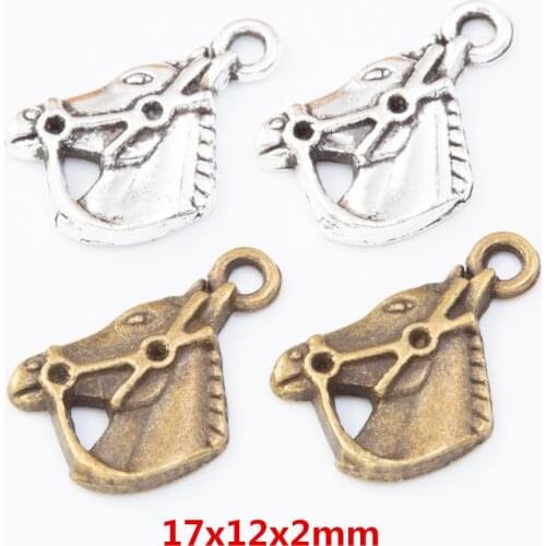 35pcs horse Pendant Gold color Zinc Alloy Fit Bracelet Necklace DIY Metal Jewelry Findings 7791
