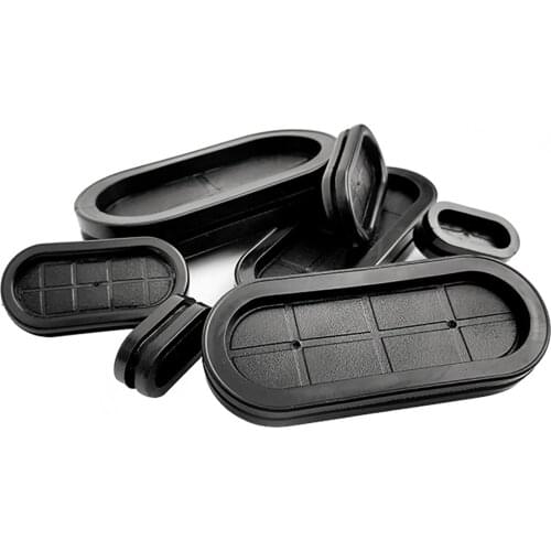 10pcs RoHS Double-side Rubber Grommets Electric Box Inlet/Outlet Cable Protector Seal Plug 3mm-25mm Non-toxic Odorless Rubber