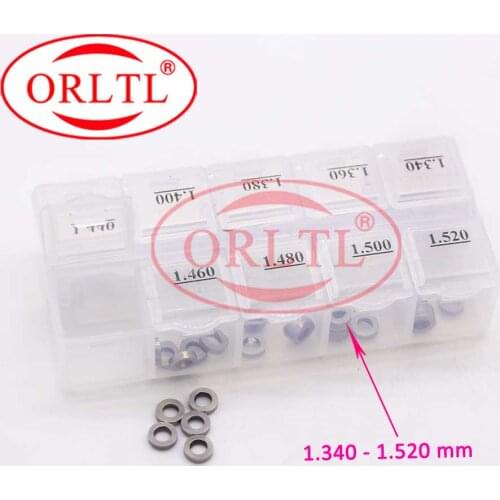 50PCS Piezo Injector Shims B60 E1023604 Size 1.34mm-1.52mm Gasket For Siemens Injectors 5WS40539, 03L130277B, A2C59513554