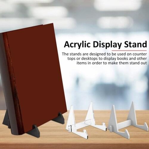 Acrylic Book Stands Photo Frame Hardcover Textbook Recipe Artwork Holder