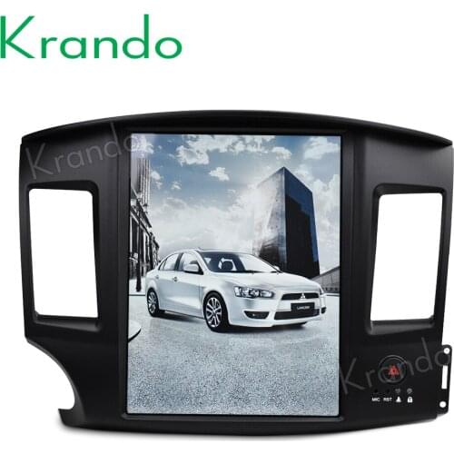 Krando Android 9.0 12.1" verticial screen car multimedia for Mitsubishi Lancer 2007-2017 radio player navigation BT autoradio