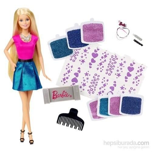 Barbie Shimmering Hair-Ready to Shine with Fancy Barbie & Awesome Hair Accessories!Blonde Long Haired Barbie Doll-Stylish Barbie