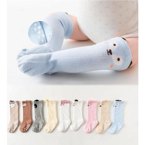 Fashion baby Knee High socks Cute Cartoon Animal Pattern Children Girl Casual Style Cotton Leg Warmers 0-3Years NBB0334