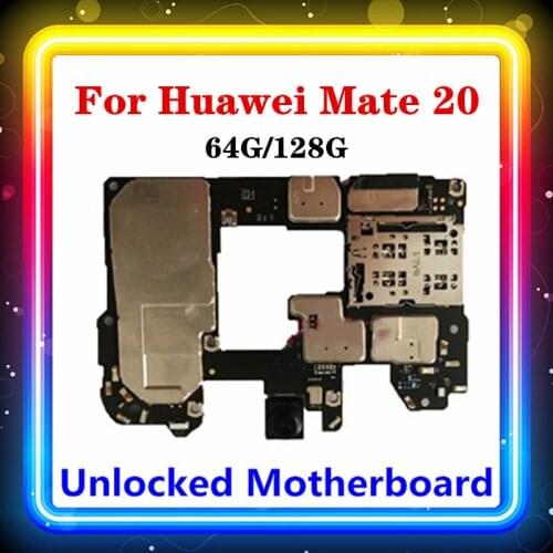 For Huawei Mate 20 Motherboard Android OS Installed Clean Full Use Mainboard Logic Board EMUI System ROM 64G 128G Good Working