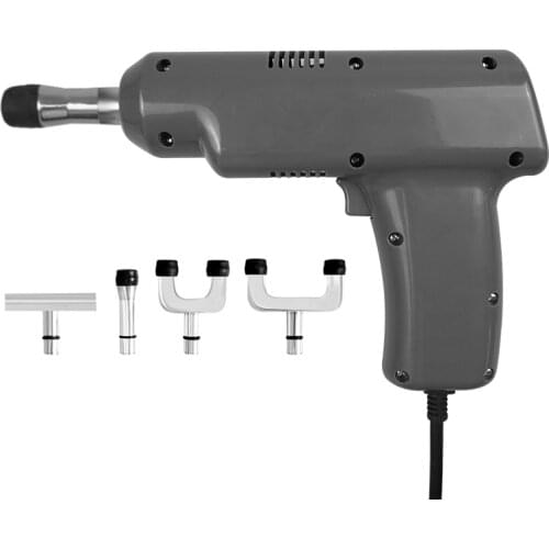 Electric Correction Gun adjustable intensity Therapy 4 HeadChiropractic Adjusting Instrument Massager