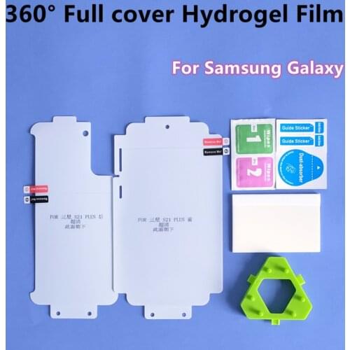 360° Full Cover Hydrogel Film For Samsung Galaxy S21 Plus Ultra Screen Protector For SAM S8/S9/S10 Plus/S10E/S20 Note10/20 TPU