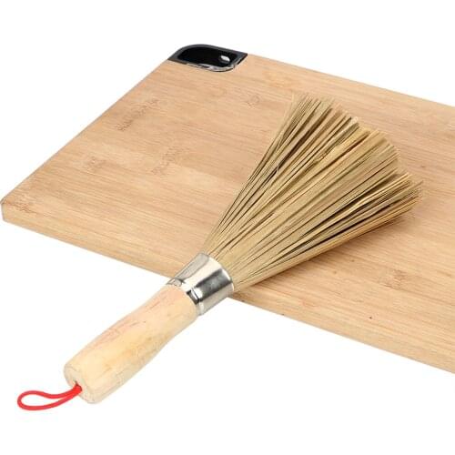 Wash Pot Brush Wooden Handle Wash Dishes Durable Natural Bamboo Brush Handmade Non-stick Oil