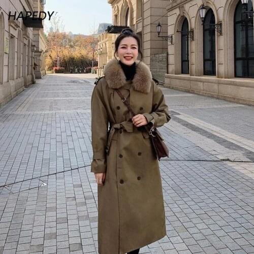 HAPEDY Women's Insulated Trench Coats