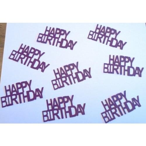 Happy Birthday Confetti wedding birthday bridal baby shower party Table decor scrapbooking Confettis