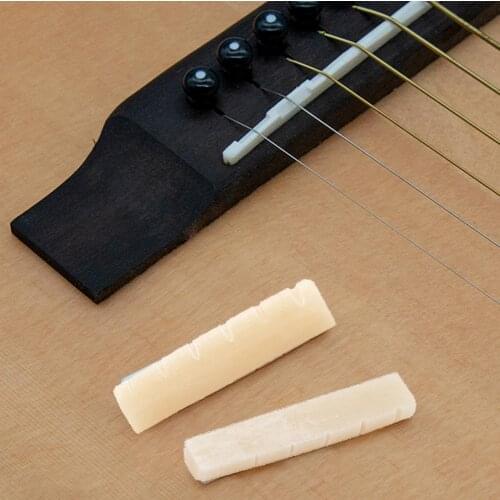Classical Guitar Bone Bridge Replacement Bovine Knee Bone Set Music Instruments Replacement Spare Part Guitar Parts