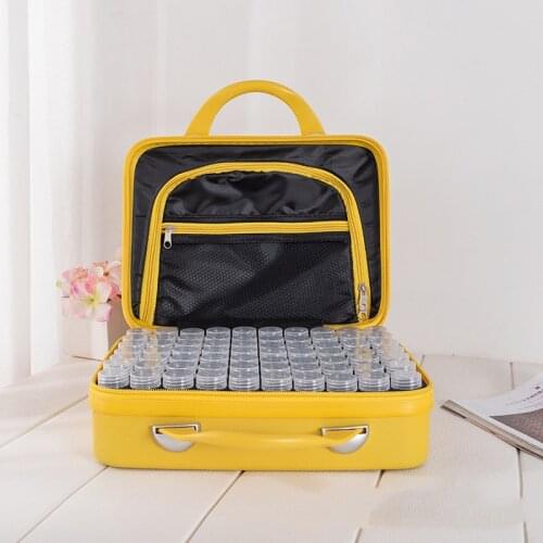 New Fashion 140 Bottles 5D Diamond Painting Accessories Hand Bag Storage Box Beads Embroidery tool Mosaic Container Nail Case