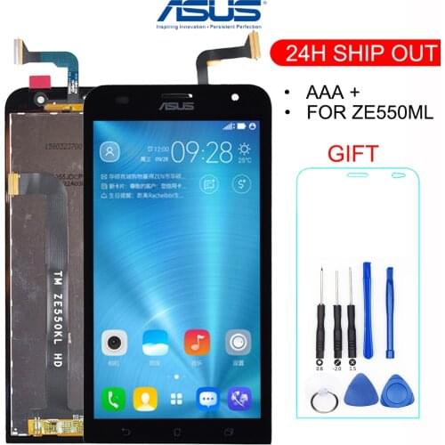 New 5.5" For ASUS ZenFone 2 Laser ZE550KL Z00LD LCD Display Panel Touch Screen Digitizer Glass Sensor Frame Assembly