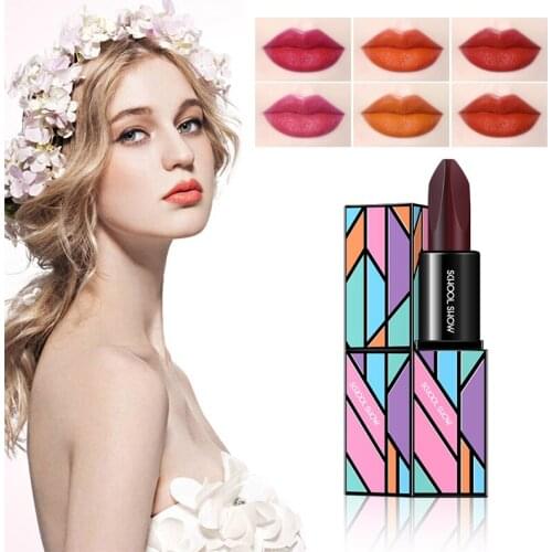 2 Colors Lipstick Diamond Section Lipstick Pencil Moisturizing Waterproof Long Lasting Tint Sexy Red Lip Stick Makeup TSLM1
