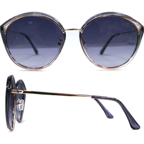 Women Shade Cat Eye Custom Logo Retro Fashion Trendy Sunglasses With Box