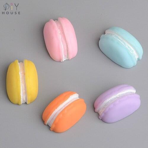 10/20Pcs Simulation Macarons Flatback Planar Resin Color DIY Craft Supplies Basteln Phone Shell Decor Hair Accessories Material