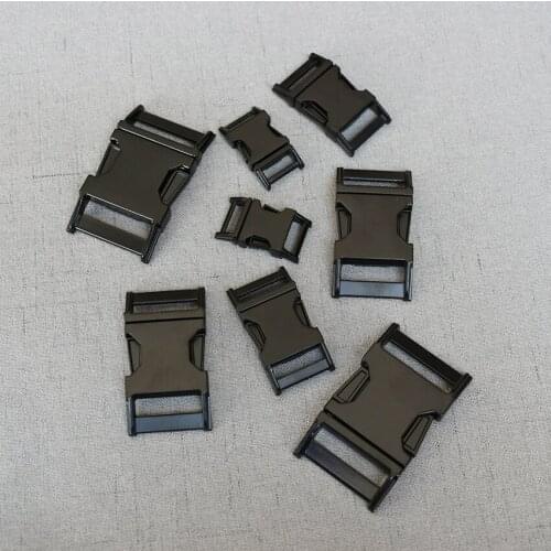 100 Pcs/Lot 15mm 20mm 25mm 32mm Metal Quick Side Release Buckles for Webbing Tactical Belt Dog Collar DIY Outdoor Accessories