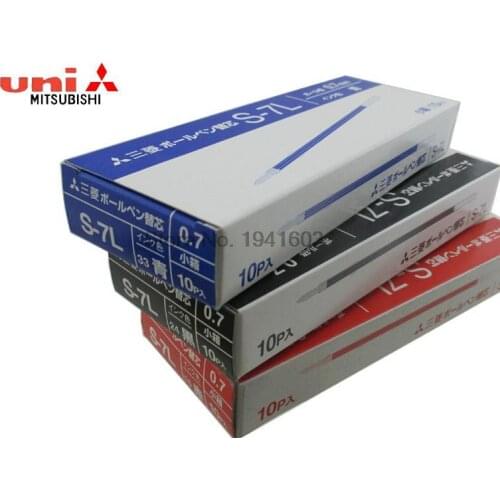 15pcs/lot Wholesale Ballpoint Refills 0.7mm UNI S-7L 3 Colors to Choose