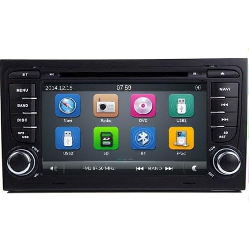 2 Din Car Multimedia Player GPS car DVD Automotivo For Audi/A4/S4 2002-2008 Radio maps camera