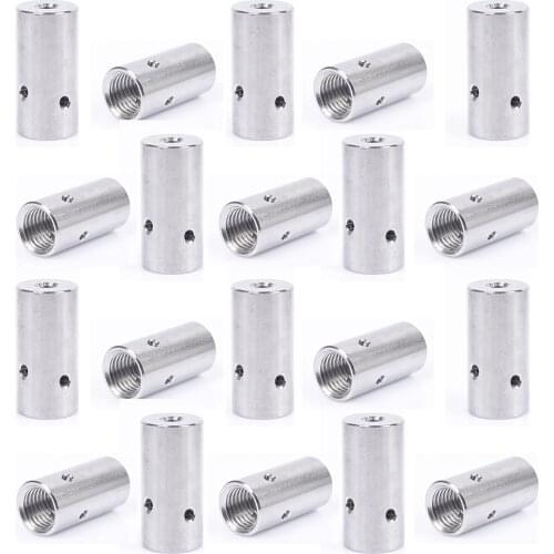 20pcs/set Stainless Steel Rigging Cross Steel Wire Rope Clamp Vines Trees Grow Auxiliary Tools Garden Decoration Accessories