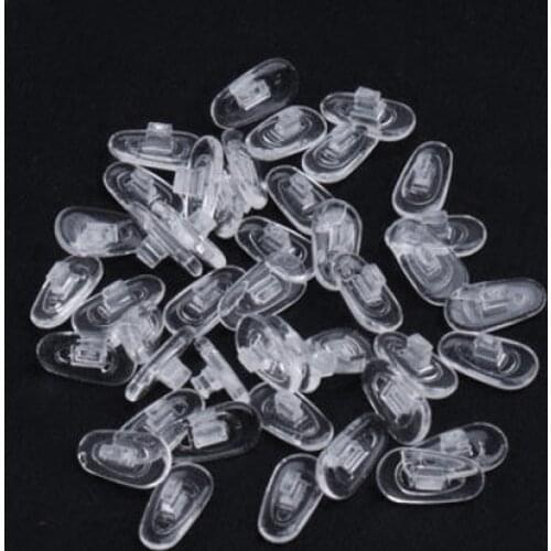 25 Pairs of Universal Anti-slip Soft Silicone Sunglasses Eyeglasses Nose Pads (Transparent)