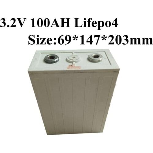 4pcs 3.2v Lifepo4 Battery 100ah Lithium Battery High Capacity Lifepo4 100ah 100A Diy Solar 100ah 12v Pack Energy Storage Cells