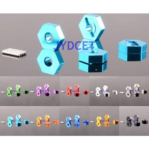 4pcs Aluminum Wheel Hub Adapter TS1610 For Rc Car 1/16 Traxxas Slash 7154 12mm Hex Diameter 4mm Thickness Monster Truck