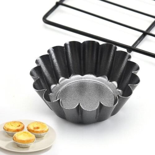 5 / 10pcs Metal Cake Mold Flower Shaped Muffin Cupcake Baking Molds Kitchen Cooking Bakeware Maker DIY Cake Decorating Tools