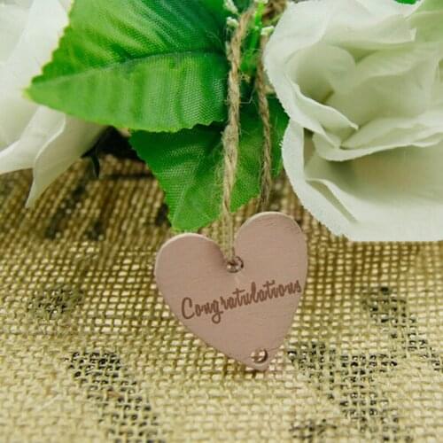 50Pcs Heart Wood Slices Discs Wooden Heart Love Wedding Save Date Message Crafts Ornaments Wood Slices Discs Wood Wheels