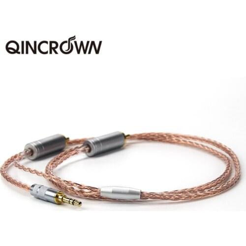 8 strands of 7N single crystal copper 3.5 points two to two RCA plug cable audio signal line