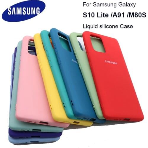 Galaxy S10Lite Case For Samsung A91 Silky Silicone Cover High Quality Soft-Touch Back Protective Galaxy M80s S10 LITE