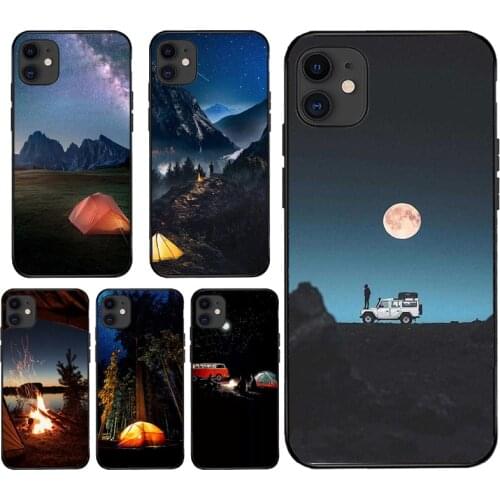 Camping Nature Mountain Case For iPhone 12 Mini 11 Pro MAX X XR XS MAX SE 2020 6S 7 8 Plus 5S Cover