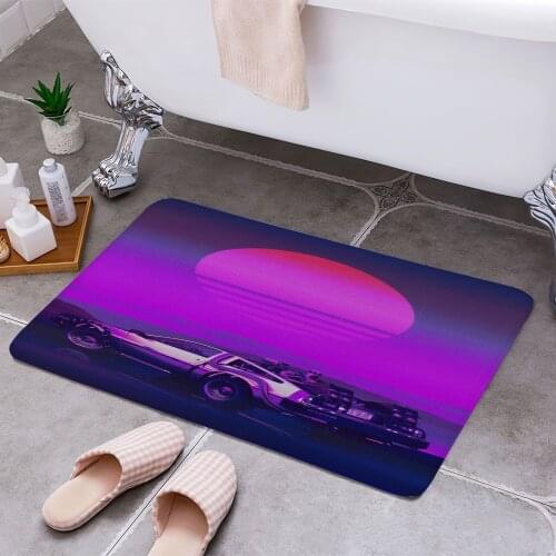 DELOREAN DMC MCFLY Carpet Areas Rug Non-slip Floor Mat Rug 3D Printing Living Room Bedroom Door Mat Home Decoration