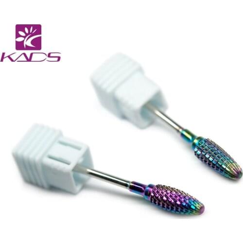 KADS Bullet Shape Symphony Alloy Drill Bit Tungsten Steel Rotary Milling Cutter Manicure Cutter Nail Art Tools Manicure Drill