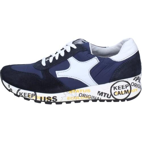 Brown VERRI men Sneakers suede blue