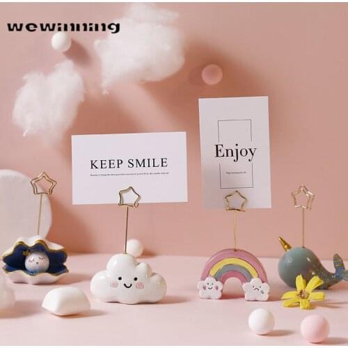 Creative lovely scene photo folder note folder creative resin message folder business card folder cute ornaments