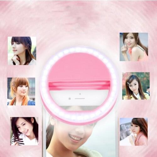 10PCS Mini Smartphone For iPhone IOS Android Cell Phone Camera Fill Light Portable LED Flash Fill Light 36 Leds Rechargeable