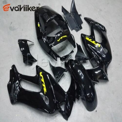 Motorcycle cowl for VTR1000F 1997 1998 1999 2000 2001 2002 2003 2004 2005 black ABS Plastic motorcycle fairing