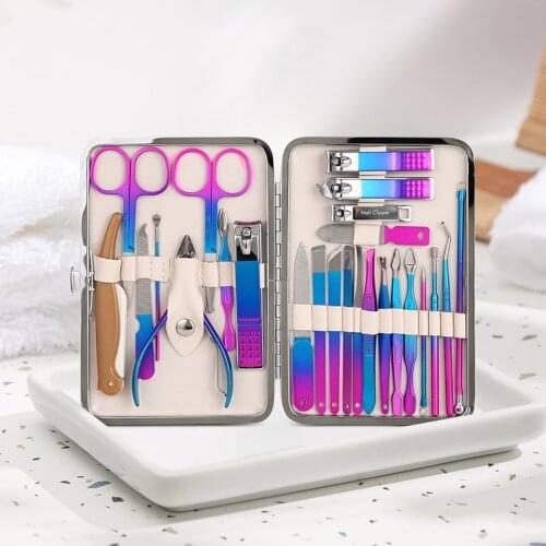 7-25PCS Manicure Set Pedicure Sets Nail Clipper Sets Nail Kit Professional Set Nail Cutter Manicure Kit Tools for Manicure Tool