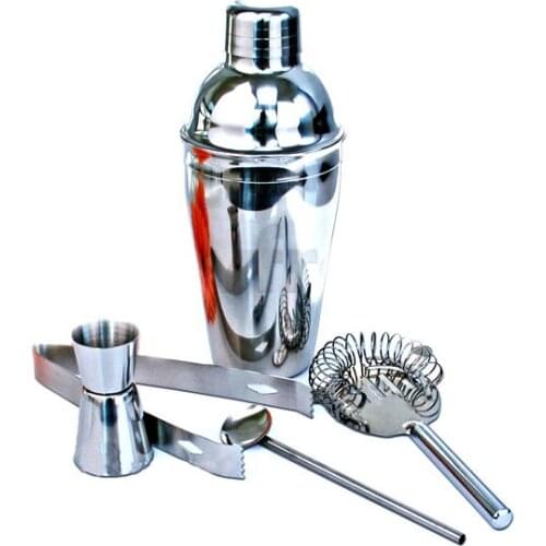 5pcs Bar Sets Practical Stainless Steel Cocktail Shaker Mixer Drink Bartender Kit Eco-Friendly Bars Set Tools -15