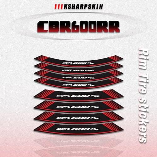 Motorcycle Wheel Rim Edge Sticker Decal Stripes Emblem MotorBike protection Refit Decoration For HONDA CBR600RR cbr600 rr cbr