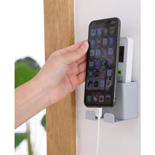Remote Control Storage Case Wall Mounted Storage Box Mobile Phone Plug Holder Stand Air Conditioner Organizer Rack