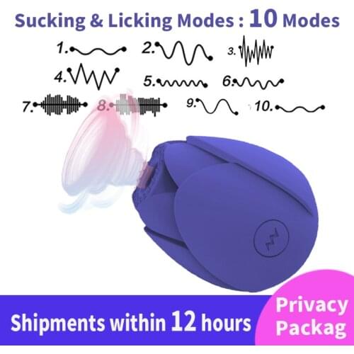 New Rose Flower Sucking Vibrator for Women Clit Sucker Vaginal Clitoral Stimulate Erotic Sex Toys For Adult Masturbator Nipple