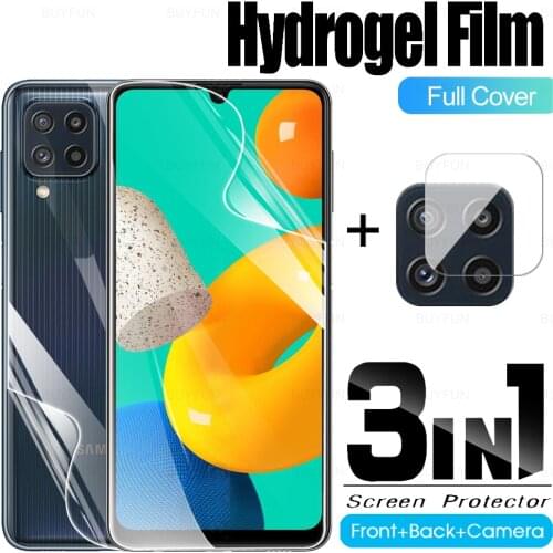 Clear Hydrogel Film For Samsung Galaxy M32 Protective Film For Samsung M32 Samsun M31 M31S M30S Camera Lens Protector Not Glass