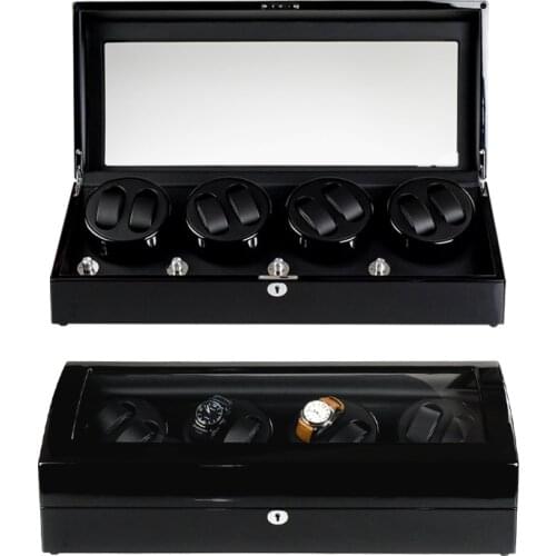 HIGH END Watch winder 8+9 Automatic watches chain winder wooden Reel winder High quality rotation watch winder box watch display