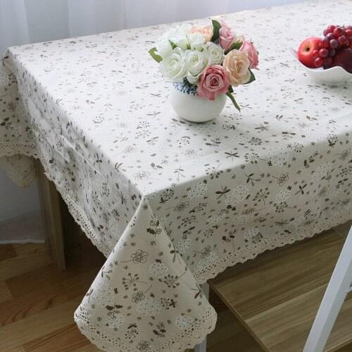 Decorative Table Cloth Linen Lace Tablecloth Rectangular Dining Table Cover Table Cloths Obrus Tafelkleed mantel mesa nappe