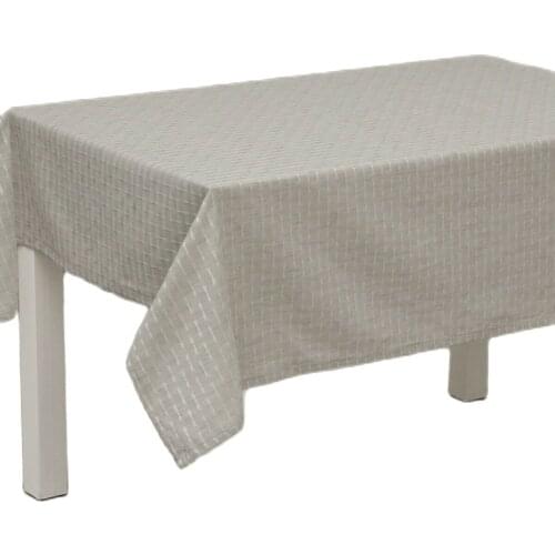 Linen Look Beige Table Cloth Wedding, Party,Sofa Cover Turkish Cotton For Rectangle Table